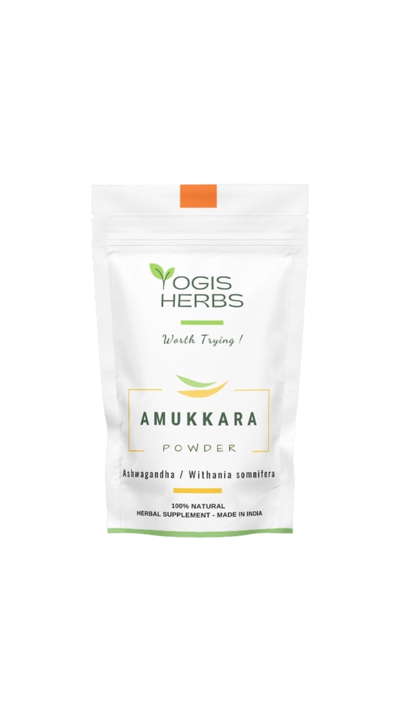 YOGIS HERBS Amukkara Poeder (Metania Somnifera) - Aswagandha Wortelpoeder 1Lb Vers en zuiver
