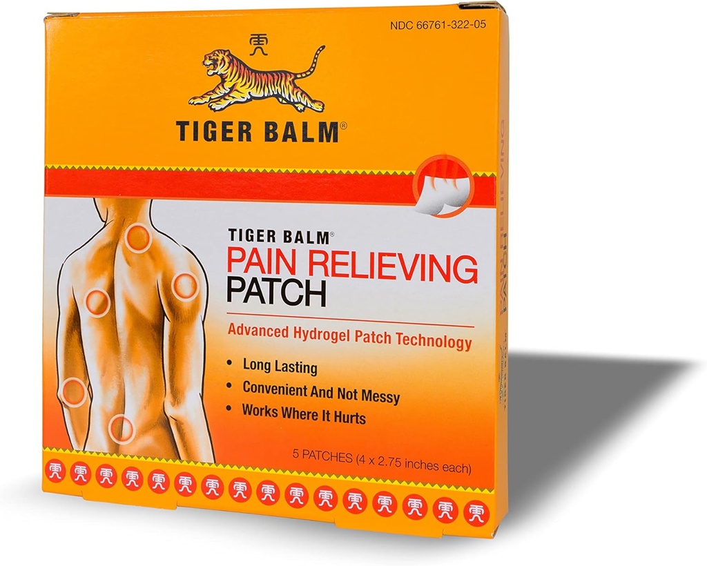 Tiger Baume douleur soulagement lot, 5 comte