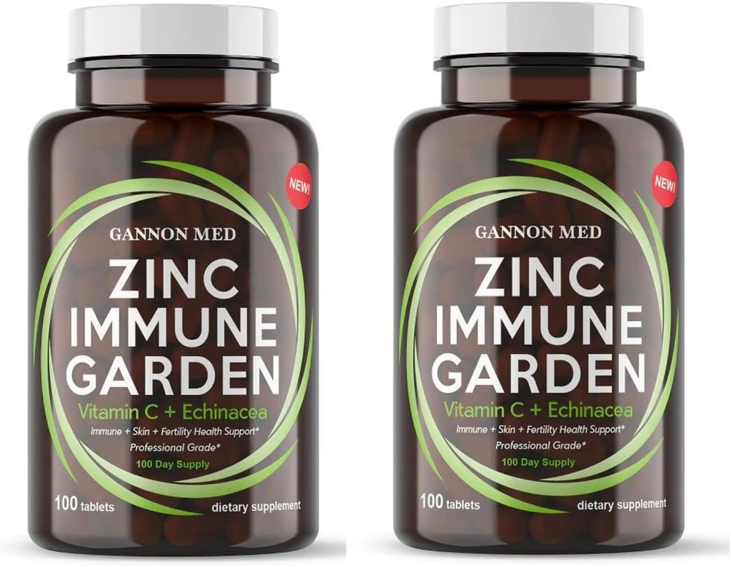 Zinksupplement voor Immune Support & Reproductive Health - Gecheld zink, echinacea, vitamine C - Immune Booster voor volwassenen en kinderen - Hoge Absorptie 60 Capsules voor mannen en vrouwen - Niet-GMO, Vegetarisch