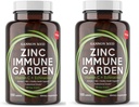 Zinc Supplement for Immune Support & Reproductive Health - Chelated Zinc, Echinacea, Vitamin C - Immune Booster for Adults & Kids - High Absorption 60 Capsules for Men & Women - Non-GMO, Vegetarian