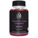 Halal Melatonine Gummies 2,5 mg - 5 mg Slaap- en slaapondersteuning Natuurlijke, Vegetarische, niet-GMO, Glutenvrije, ondiepe en gratis services voor volwassene, mannen en vrouwen 45-90
