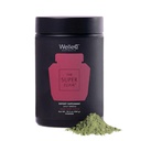 WelleCo La poudre quotidienne Super Elixir Greens, mélange de boissons probiotiques avec des aliments entiers, sans gluten, poudre santé Gut végétalien, énergie, immunité, peau saine, cheveux et ongles (300g, baie mixte)