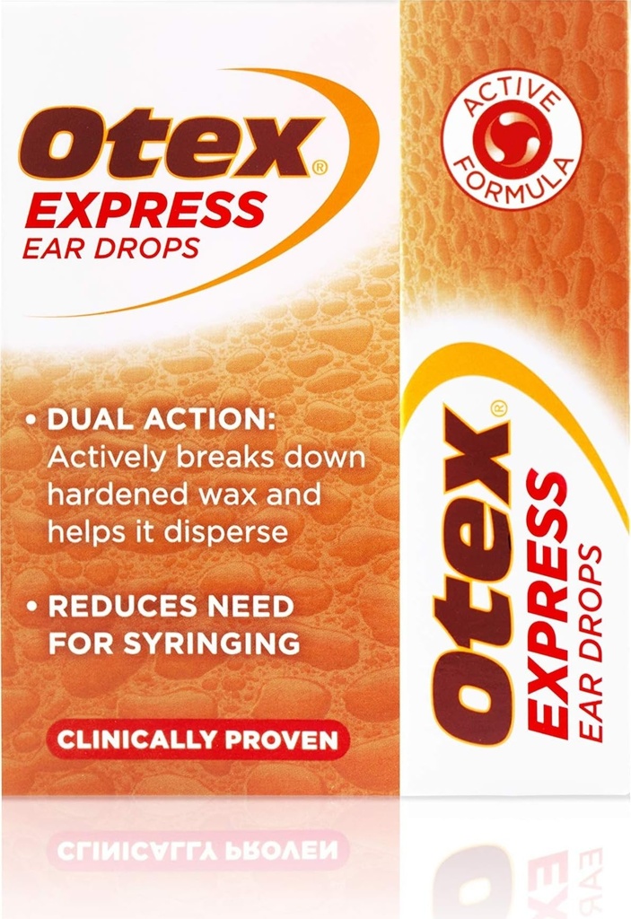 Otex Express oordruppels voor gehard oorwas, 10ml
