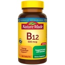 Nature Made Vitamin B12 500 mcg, Dieetsupplement voor Energie Metabolisme Ondersteuning, 200 tabletten, 200 dagen Levering