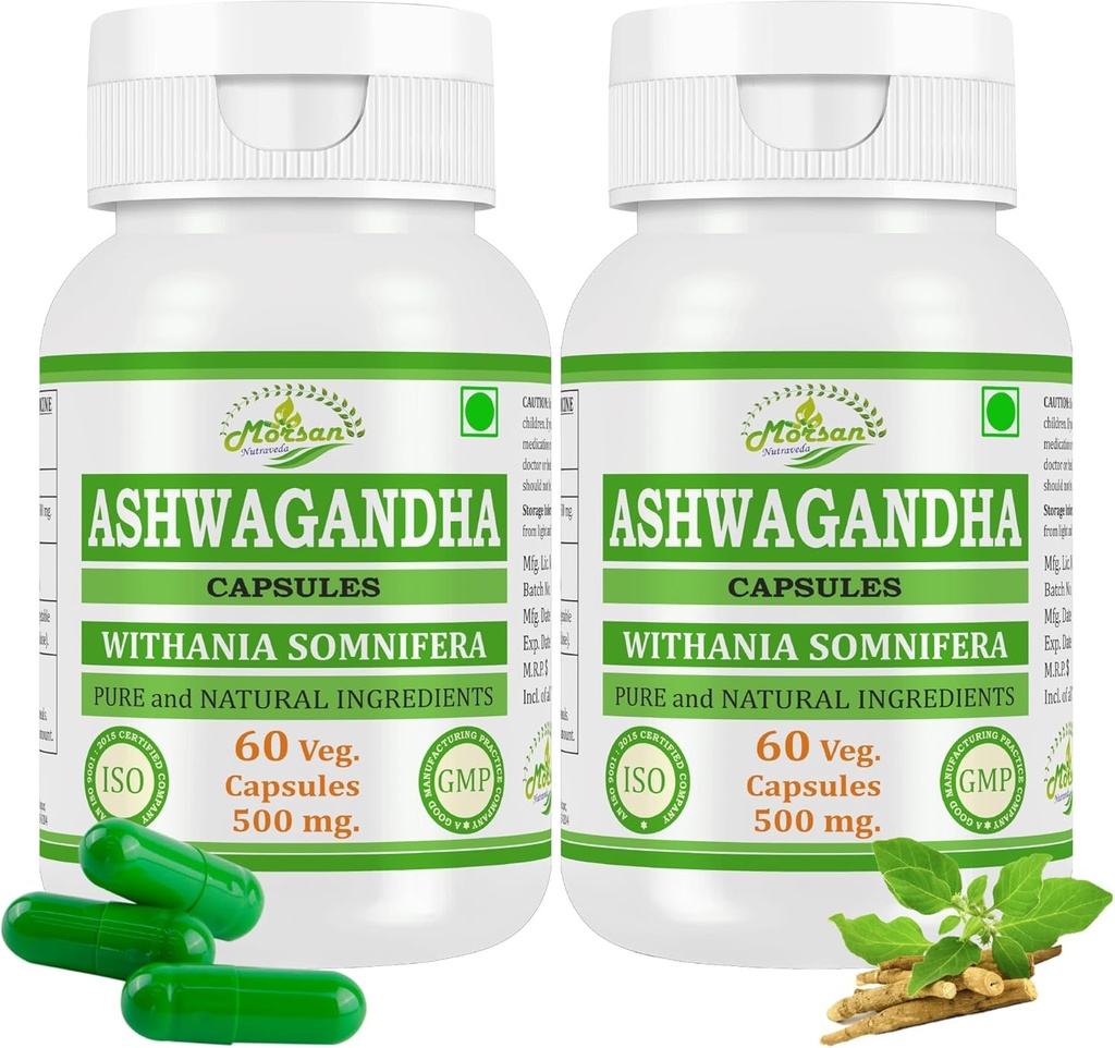 Ashwagandha (Metania Somnifera) Capsules for Men and Women 