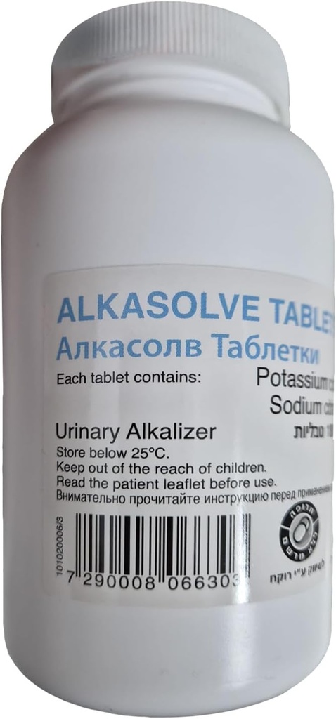 Generieke ALKASOLVE pH-balanstabletten - Neutraliseer zuur & Balance pH voor Immuunondersteuning, piekprestaties, vermindering ontsteking, algehele wellness 180 tabletten