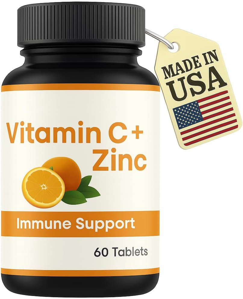 LLC Vitamine C Tablets 1000mg met zink Immuun Support Supplement voor volwassenen 