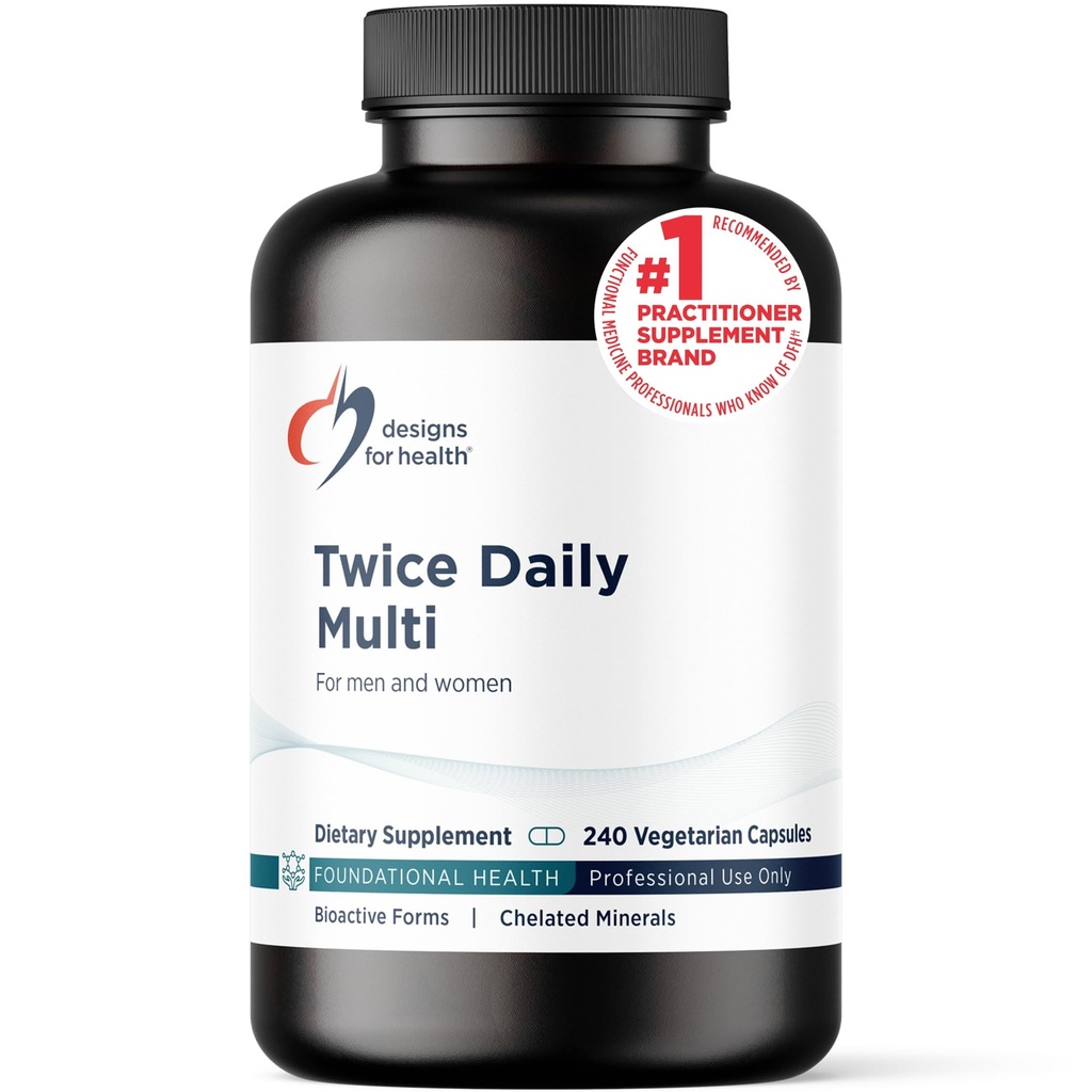 Conceptions pour la santé multivitamines méthylées pour les femmes et les hommes - Supplément multiminéral quotidien et multivitamine sans fer + B12 méthylé et folate, vitamine C, K, D, E + Plus (240 capsules)