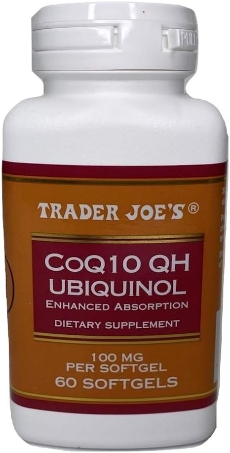 Handelaar Joe's CoQ10 QH UBIQUINOL Enhanced Absorbtion 100mg 60 Softgels