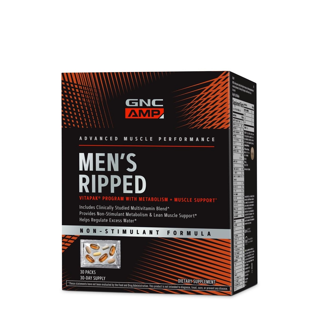 GNC mannen geript klinisch gestudeerd Multivitamine Blend, Lean Muscle Support, Non-Stimilant Formula, 30 porties