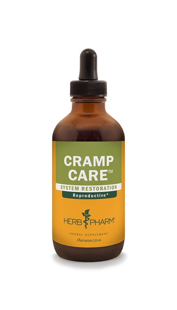 Herb Pharm Cramp Care Liquid Herbal Extract Drops ter ondersteuning van een gezonde menstruele cyclus, 4 Oz