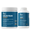 Dr Tobias Joint Support Supplément et Colostrum Powder - Soutient la mobilité, la santé du cartilage et la fonction immunitaire - Non-OGM