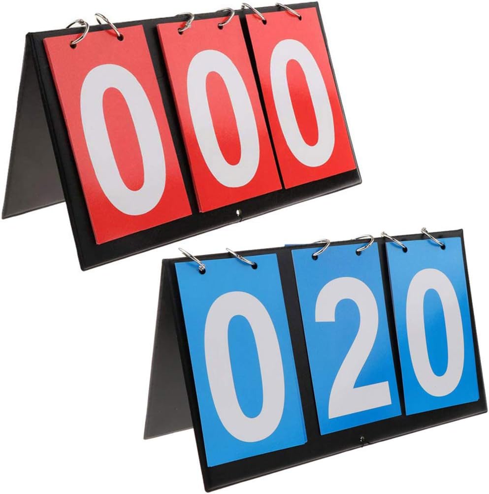 APORO Portable Table Top Scorebord Flipper, Multi Sport Score Flip Scorebord