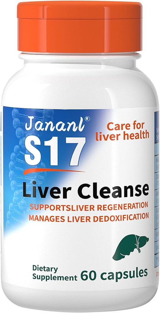 Jananl Liver Cleanse Detox & Repair Milk Thistle Liver Liver Protection Liquid is rijk aan Silymarin en FDP Cell Energy Liquid, met 15 flessen in totaal 7,5 FI oz - Clearing