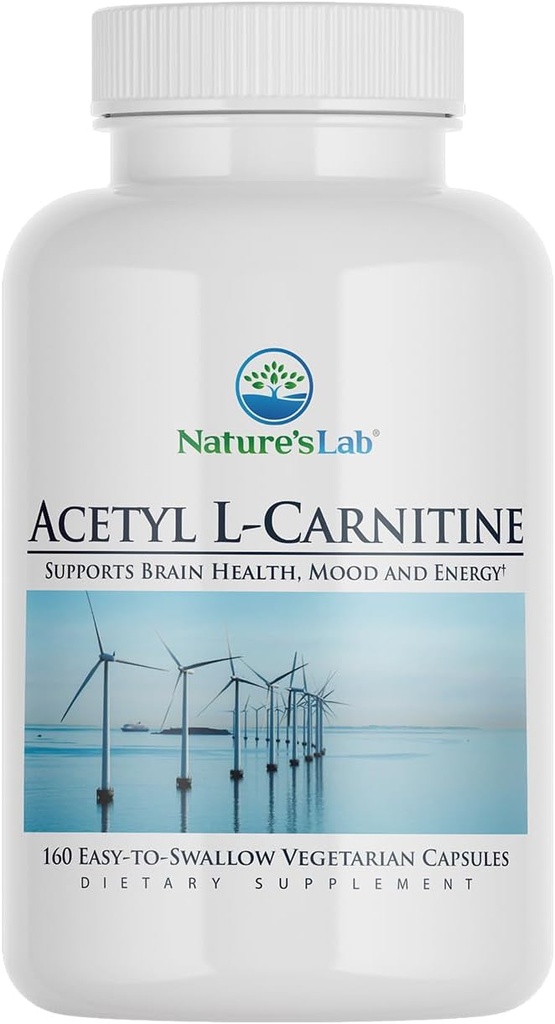 Nature's Lab Acetyl L-Carnitine 2000mg - 160 Capsules