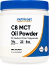 Nutricost C8 MCT poudre d'huile 23 portions (8oz) - 95% C8 MCT poudre d'huile