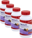 Leader Calcium Vitamine D3 Plus Mineralen, Bone Health Supplement met Magnesium & Zink, Ondersteunt sterke botten & tanden, verbeterde absorptie, kersen, sinaasappel & fruit punch smaak, 60 kauwbare tabbladen 4-pack