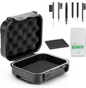 18 stuks set High Seal waterdichte gehoorhulp geval met extractiebare spons, Drop-Proof, Shock-Proof en Crush-Proof opslagdoos, Hoortoestellen Accessoires met schoonmaakkits schoonmaakgereedschap