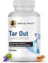 ROYAL SWAG Ayurvedische Lung Detox Tablets(60 Count) Vegetarisch, kruidensupplement Gemaakt met natuurlijke extracten Tulsi, Mulethi, Vasava, Pippali, en Kurkuma voor Lung Reiniging en Ontgifting
