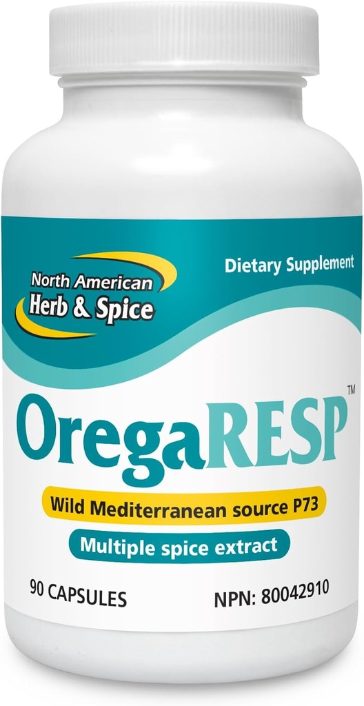 NOORD AMERICAN HERB & SPICE Oregaresp - 90 Veggie Capsules - Immune & Respiratory Health - Komijn, Salie, Oregano Oil - Safe for Children & Pets, Non-GMO - 90 Servings