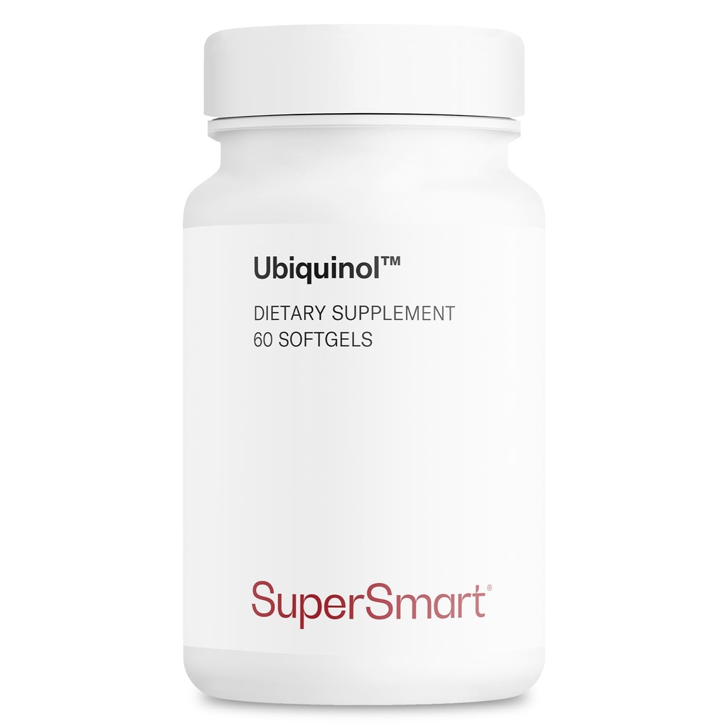 Supersmart Ubiquinol 200mg par jour (haute absorption) - Supplément Keneka CoQ10 breveté - Forme active de Coenzyme Q10.