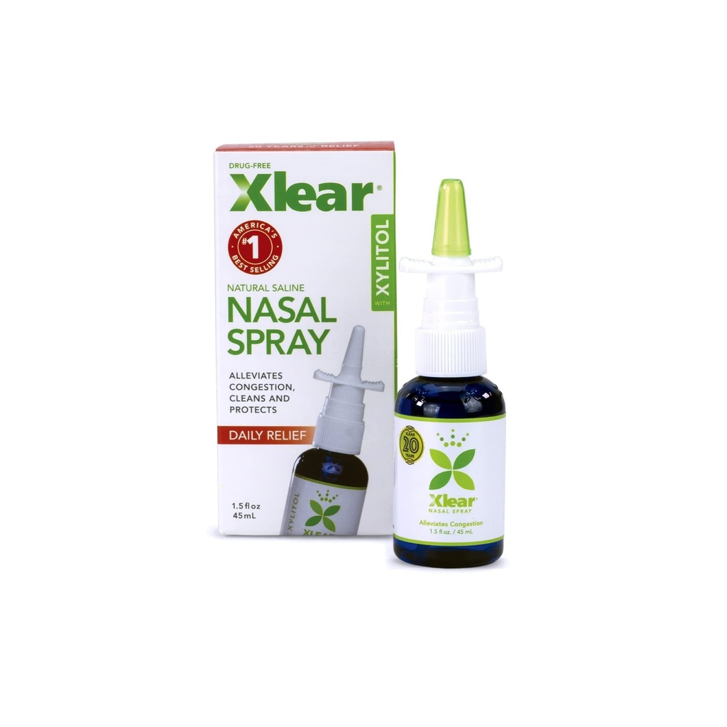 Xlear Natural Nasal Spray met Xylitol, 1,5 fl oz (verpakking van 4)