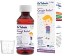 Dr. Talbot's Cough Relief Liquid Medicine met natuurlijk geïnspireerde ingrediënten voor kinderen Inclusief doseringsbeker, natuurlijke vlierbessensap smaak, 4 Fl Oz
