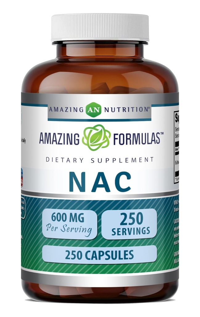 Verbazingwekkende Formules NAC (N-Acetyl-L-Cysteine) Supplement 