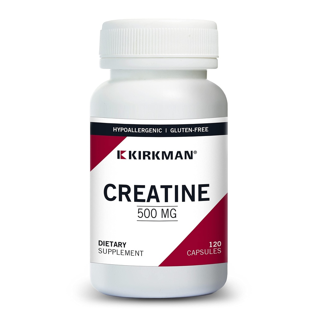 Kirkman Creatine 500 mg - Hypoallergeen 120 Vegetarische Capsules