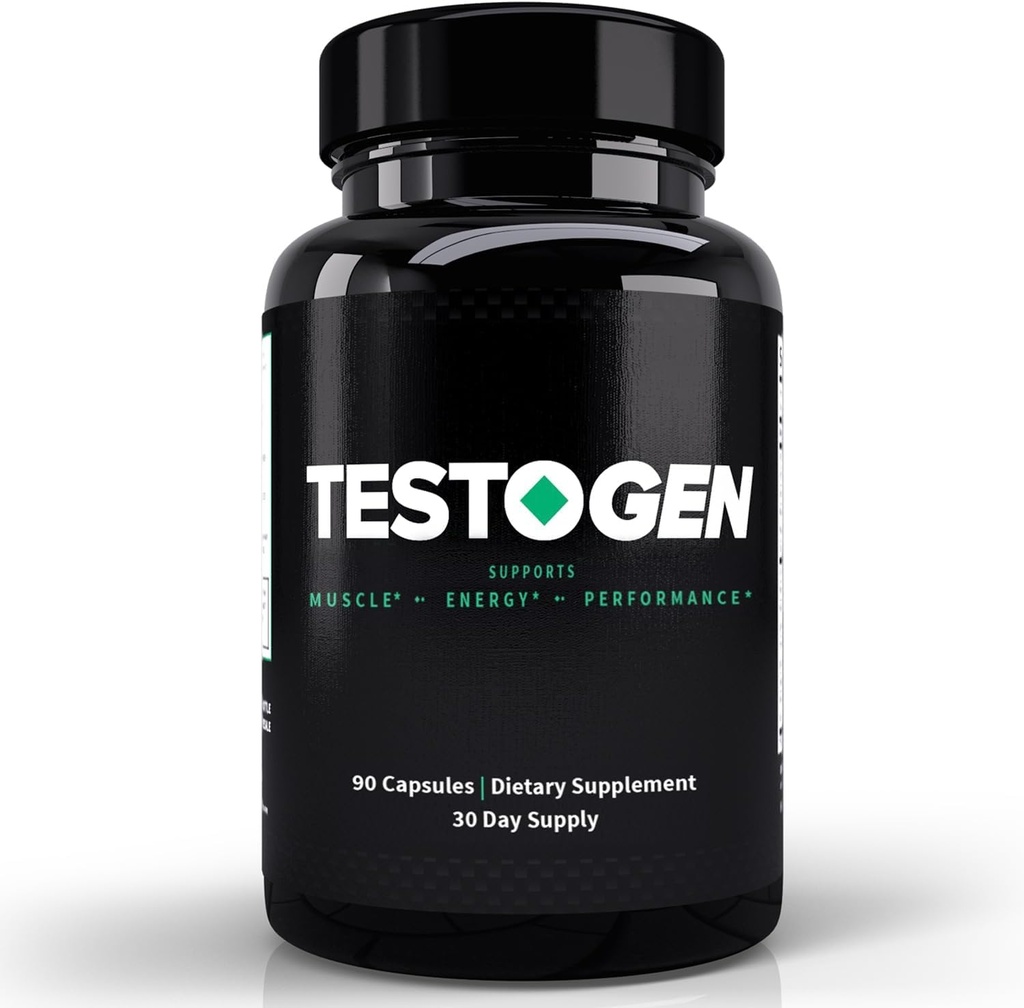 Testogen Booster voor mannen - natuurlijke mannelijke vitaliteit supplement ter bestrijding van lage energieniveaus, bestrijding van vermoeidheid, ondersteuning gewichtscontrole, spiergroei en focus - 3-maand levering