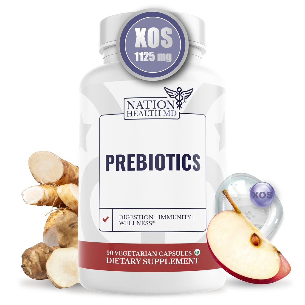 Prébiotiques pour la digestion, l'immunité et le bien-être - avec l'insuline de Jérusalem Artichaut et racine de chicorée - Prébiotiques pour les femmes et les hommes, 90 Capsules