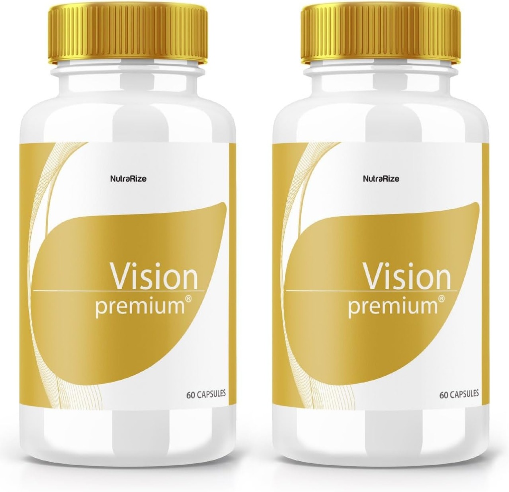 (2 packs) Vision Premium, Supplément de soutien aux yeux Premium, Vision Premium pour améliorer la concentration et la concentration, Vision Premium Pills All-Natural pour les yeux sains, VisionPremium Reviews (120 capsules)