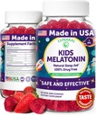 Lunakai USA Made Kids Melatonine Gummies 1mg - Safe & Natural Sleep Aid for Children 2+ - Non-GMO, Vegan, Glutenvrij - 60 Tel.