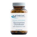 Maintenance métabolique Glucosamine Chondroïtine (1000mg) avec supplément d'acide hyaluronique - soutient la santé articulaire + hydratation tissulaire (60 Capsules)