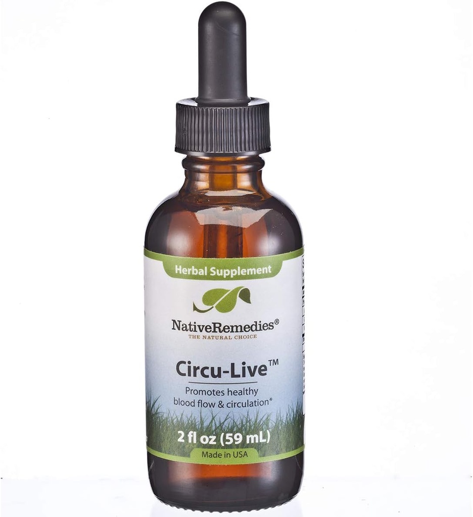 Native Remedies Circu-Live - Alle natuurlijke kruidensupplement bevordert de bloedstroom en gezonde circulatie, 2 Fl oz.