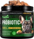 Probiotica voor honden - Digestieve enzymen Gut Flora, Digestieve gezondheid, immuunsysteem - Diarree Ondersteuning, jeukende huid, Allergieën - Pompoen, Vlaszaad Maaltijd, Papaya Poeder - Probiotische Kauwen voor honden