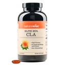 NatureWise CLA 1300 - 95% Active Conjugated Linoleic Acid for Women and Men, Not Stimuling, Supports Weight & Fitness Goals - Non-GMO, Gluten Free - 180 Softgels [50]Maande voorraad]