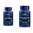 Life Extension Advanced Milk Thistle 120 Softgels and Two-Per-Day High Potency Multi-Vitamine & Mineral 120 Tablets Bundle