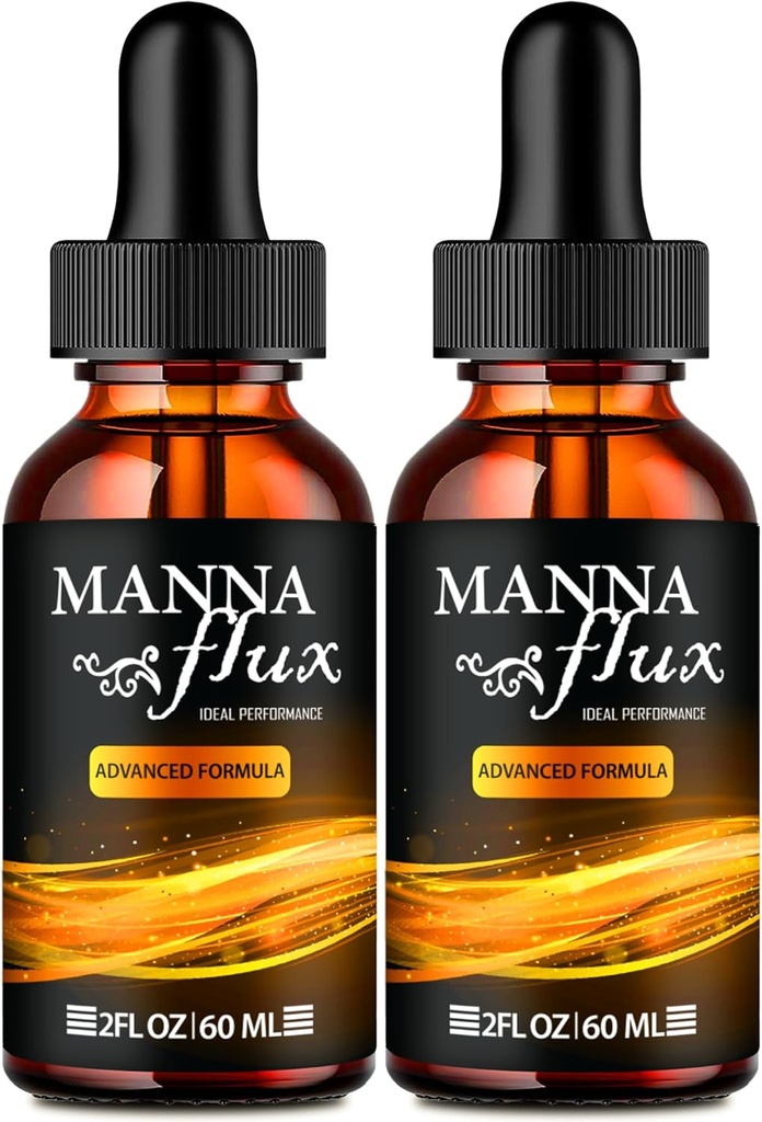Manna flux Drops, Mannaflux Ondersteuning Supplement Liquid Drops - Maximale sterkte, Manna Flux Health & Wellness Drops, Mannaflux All Natural Formula, Manna Flux Liquid Drops Reviews (2 Pack)