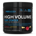PEScience High Volume Stim-Free Pre-Workout Pump Powder, Cafeïnevrij met L-Citrulline & L-Arginine Nitraat, Non-Stim Preworkout voor mannen en vrouwen - 36 Scops, Raspberry Lemonade