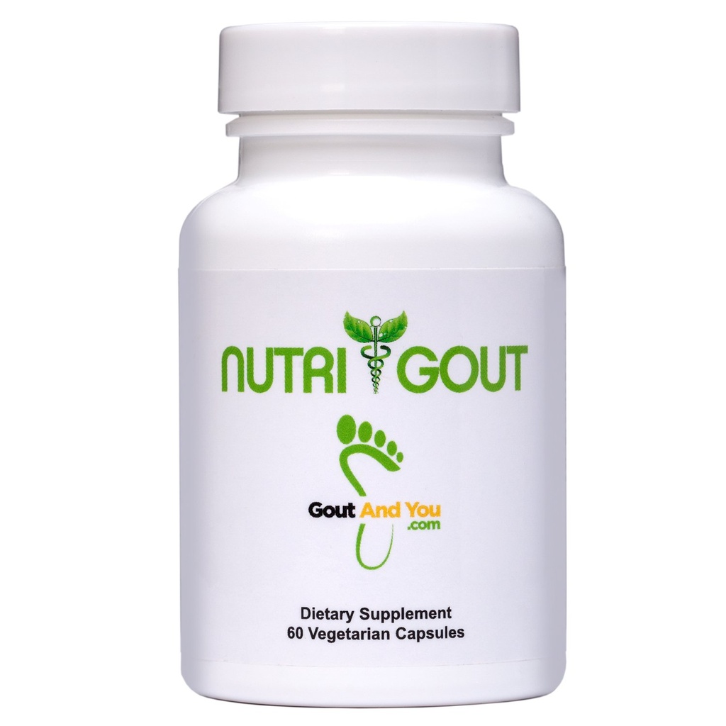 NutriGout Uric Acid Cleanse Supplement w/Turmeric, Selderijzaad, Bromelain, Melkdistel, Dandelion en Chanca Piedra, 60 Vegetarische Capsules van 500 mg Elke