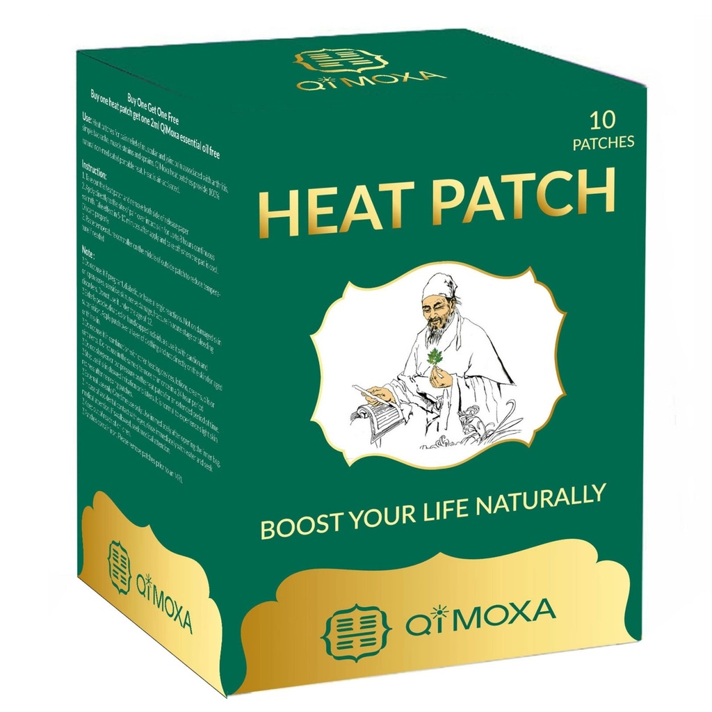 Natuurlijke warmte Patch-Nek, Schouder, Terug, Elleboog, Gewricht, Spier, Krampen-Moxibustion Vitale energie Verwarming Pads Penetrate Deep-Fast Acting Packs-Langdurende Patches-10PCS