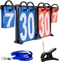 Tableau de bord portable – Portable Attachable Tabletop Score Keeper pour Volleyball, Beach Volleyball, Cornhole, Tennis, Ping Pong, Tennis de table, Billard