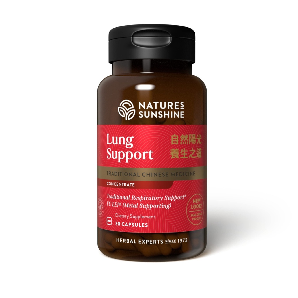Nature's Sunshine Lung Support Chinese TCM Concentraat, 30 capsules