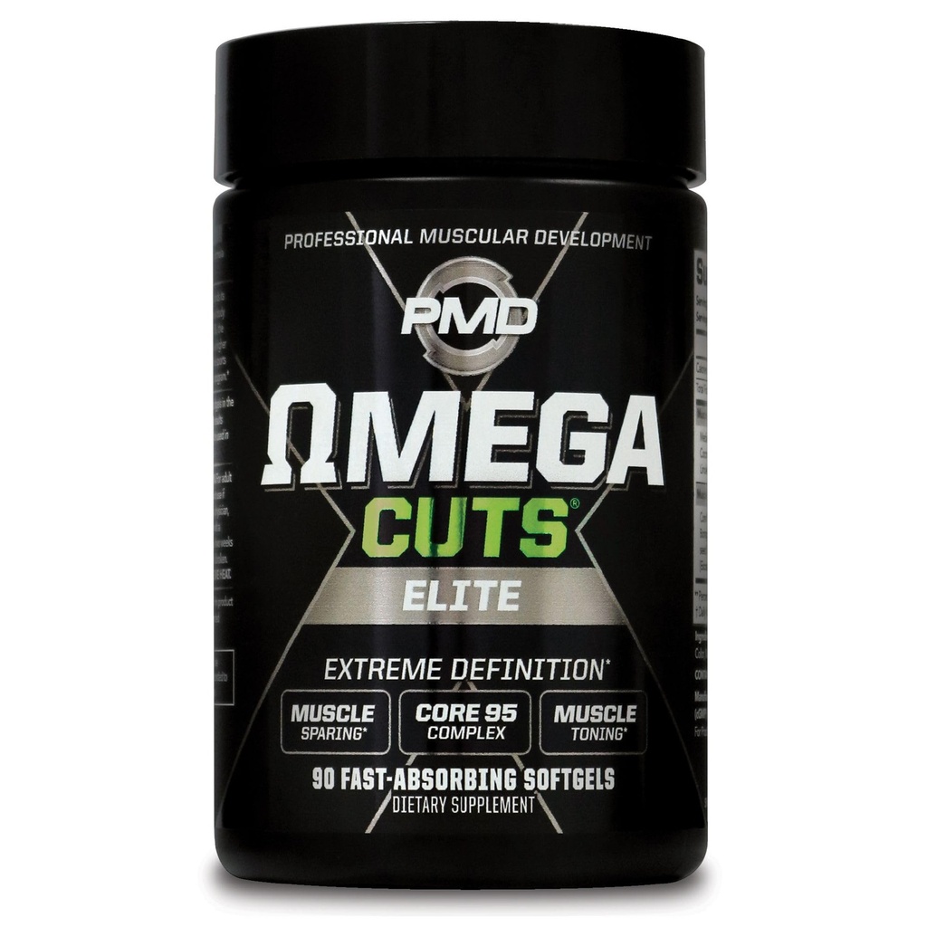 PMD Sports Omega Snijdt Elite Fat Loss-Muscle Defining Formula - Omega Fatty Acids, MCT's en CLA voor spierdefinitie en -onderhoud - Keto Friendly for Women and Men - Stimulant Free (90 Softgels)