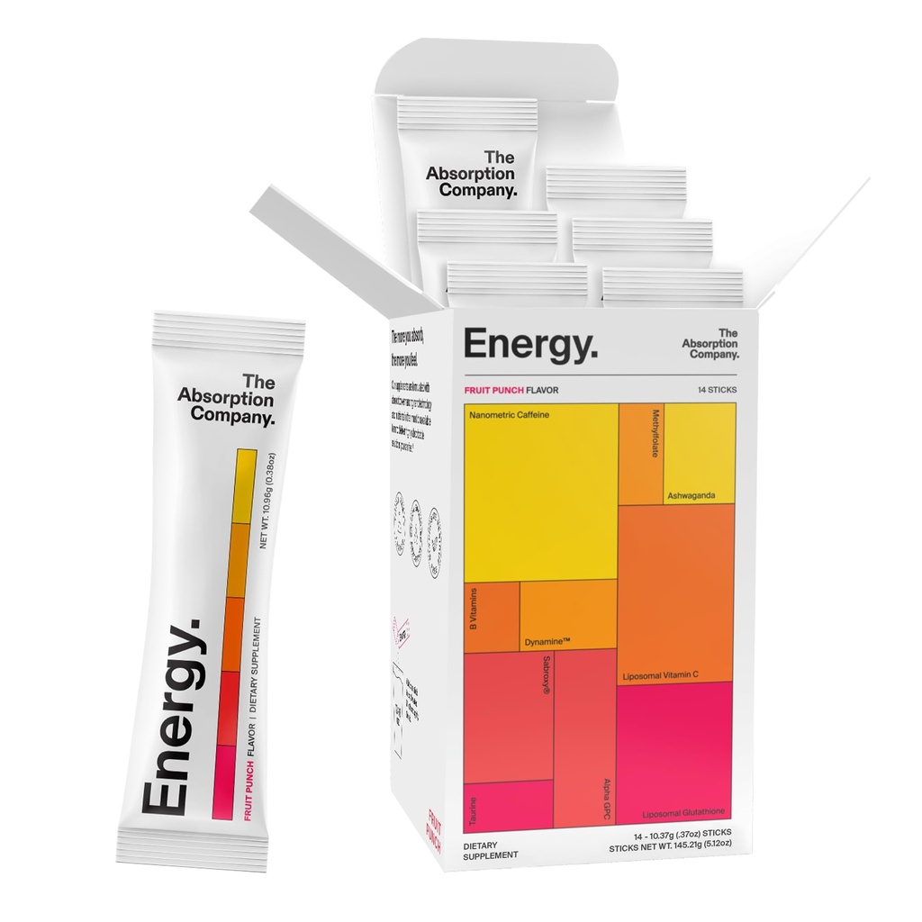 The Absorptie Company Energy Drink Powder Mix Packets 