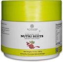 Super Nitric Oxides Nutri Beet - 225g Biologische Beetwortelpoeder, Granaatappel en rode granaatappels voor de gezondheid van het hart, energie en bloeddruk ondersteuning Cardiovasculaire Booster 30 porties