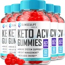 (5 Pack) Slimsculpt Keto ACV Weight Loss Gummies - Formule avancée Slim Sculpt Keto plus ACV Gummies vinaigre de cidre de pomme Keto Slimsculpt ACV Gummies Dietary Supplément Avis Hommes Femmes (300 Gummies)