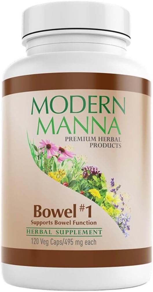 Bowel #1: Constipatie Relief Formula - Natural Herbal Laxative - Zacht, Effectief, Geen Hard Bijwerkingen - Verlicht Constipatie, Gas, en Bloating - Vegan (60-Day Supply, 120 Capsules)