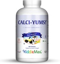 Maxi Health KiddieMax Calcium - CalciYum! - Gearomatiseerd -Diervormde Chewies - Kosher (180 Tel.)